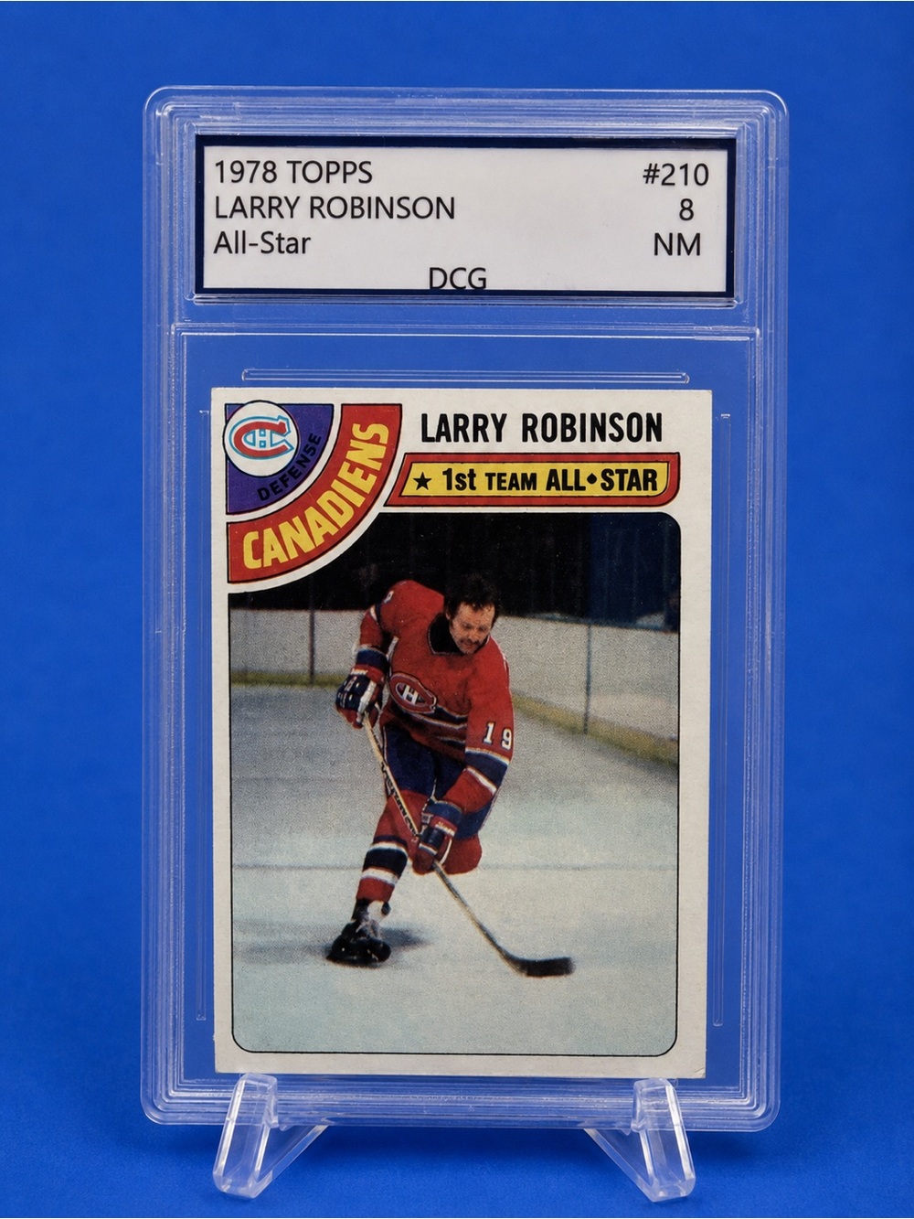 1978 Topps Montreal Canadiens Hockey Card Larry Robinson
